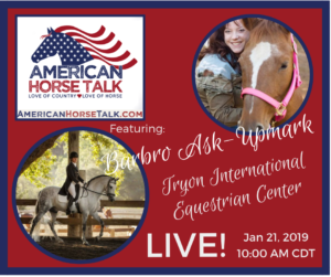 American Horse Talk LIVE: Barbro Ask-Upmark @ American Horse Talk Facebook PAGE